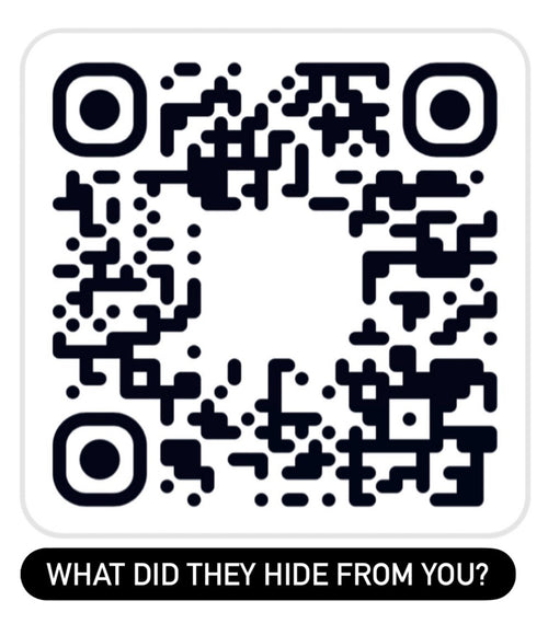 3 Sticker QR Code Package - (It Wasn't Just Me, The Recipe Was Poisoned, What Did They Hide From You)